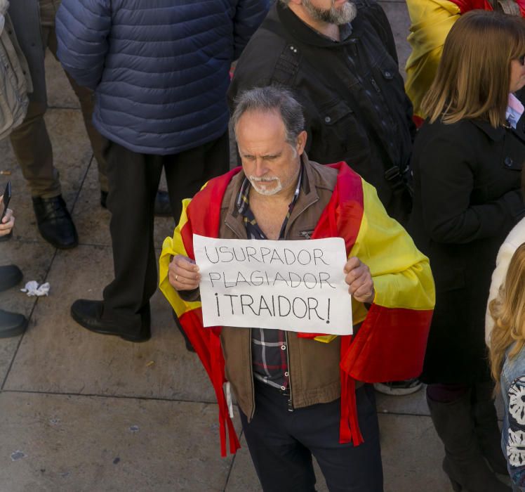 Manifestación en Alicante contra el gobierno de Pedro Sánchez