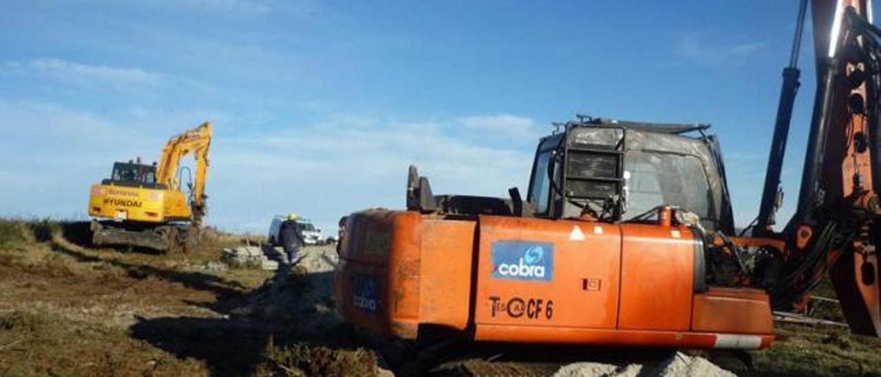 Trabajos en el límite entre los concejos de Santa Eulalia de Oscos y Fonsagrada (Lugo).