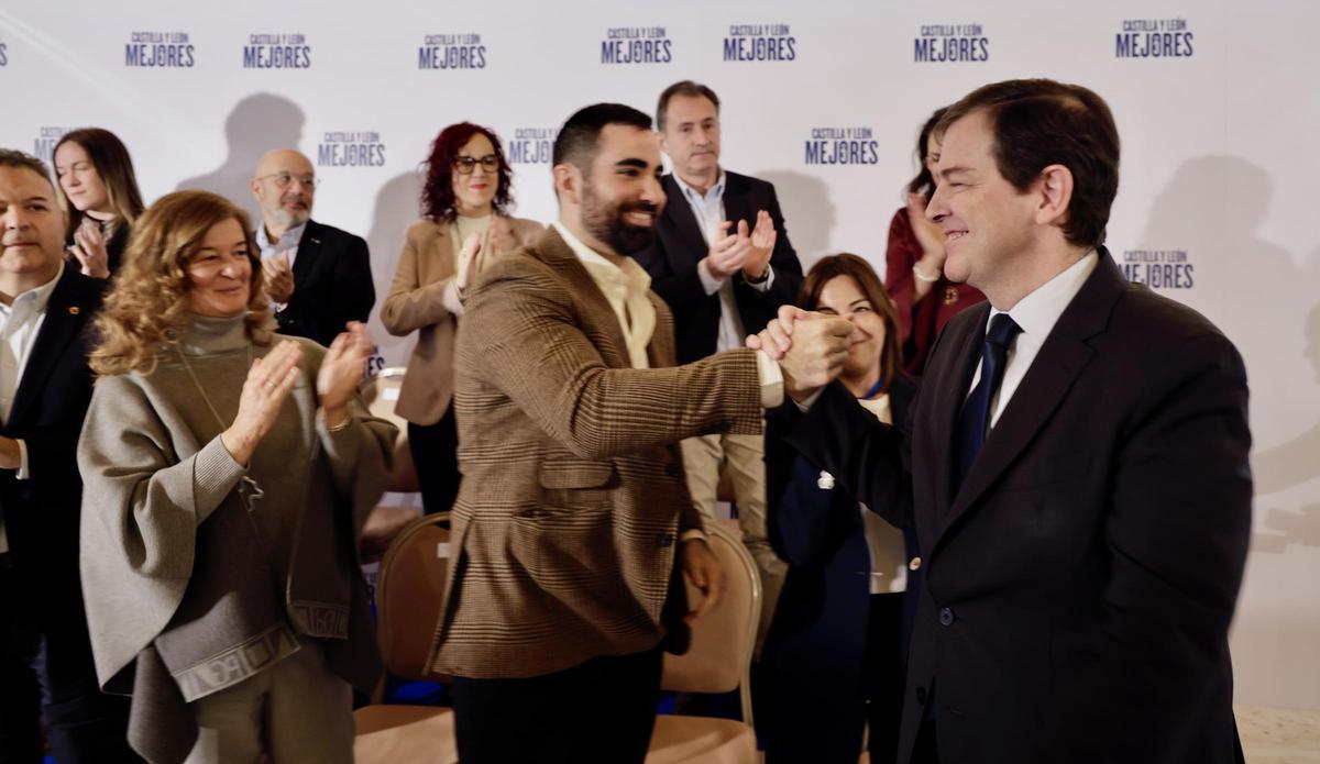 Fernández Mañueco durante un acto en Salamanca.