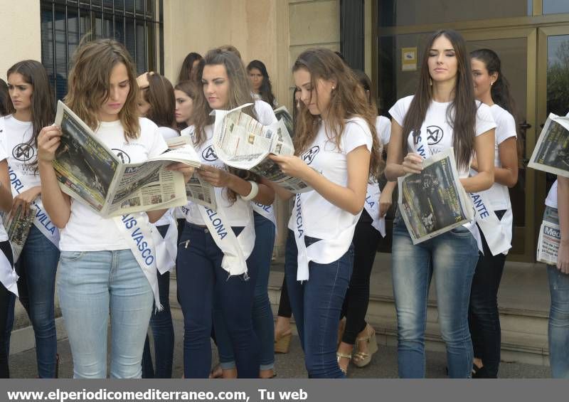 Las misses de toda España visitan el periódico Mediterráneo
