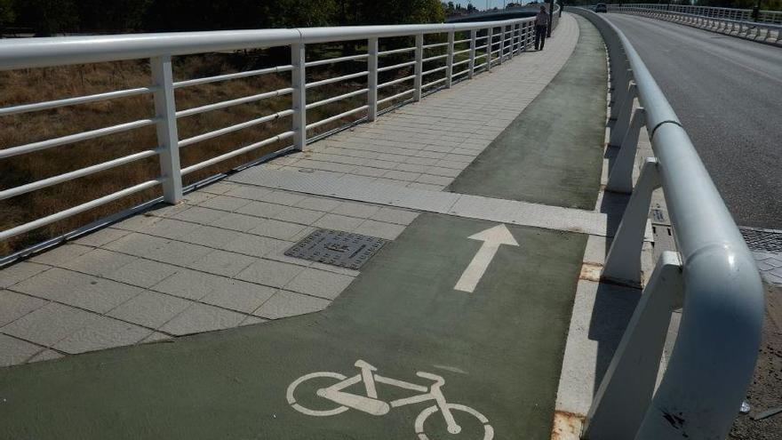 Uno de los carriles bici de Zamora.