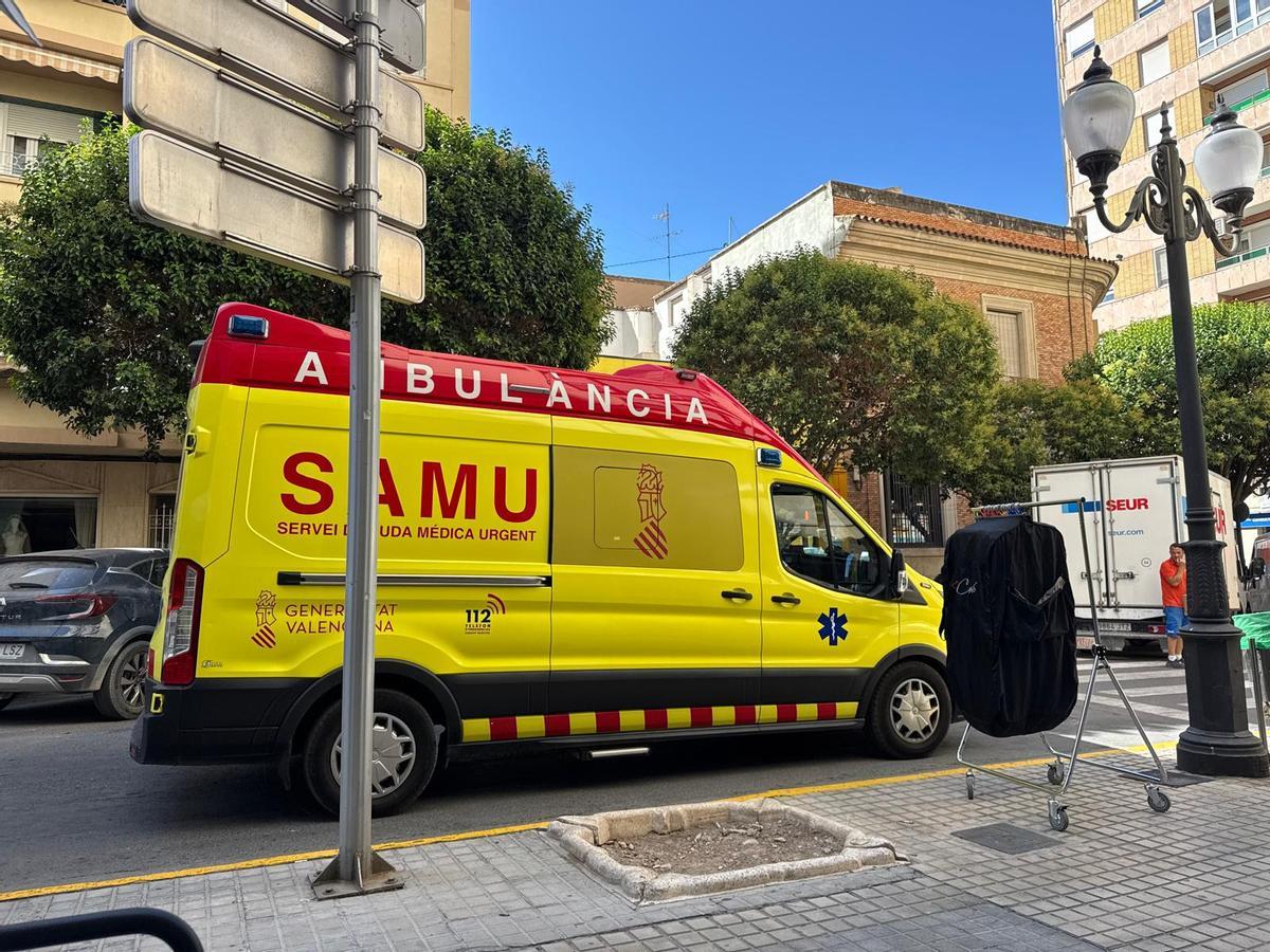 Un SAMU en Villena, en una imagen de archivo.