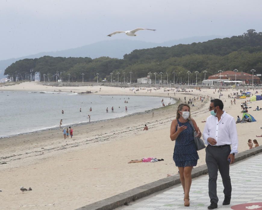 La ciudad amanece con uno de los mayores niveles de humedad relativa del litoral gallego y un descenso de las temperaturas