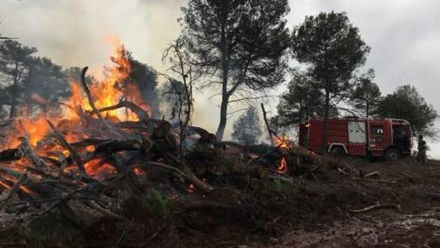 L&#039;incendi de Santpedor, ahir