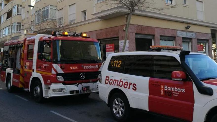 Los bomberos han sofocado las llamas esta mañana en las inmediaciones de la Plaza de Castilla