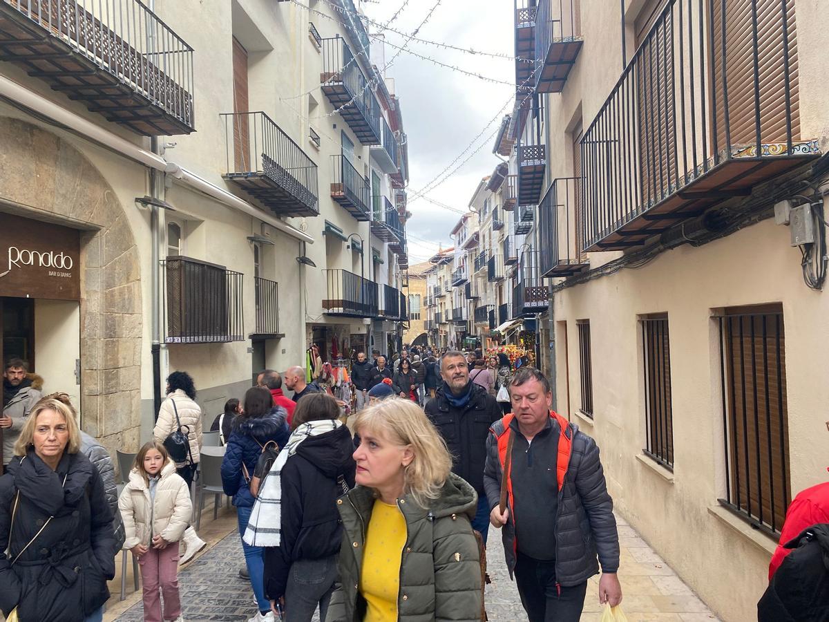 Gran afluencia, hoy, en Morella.