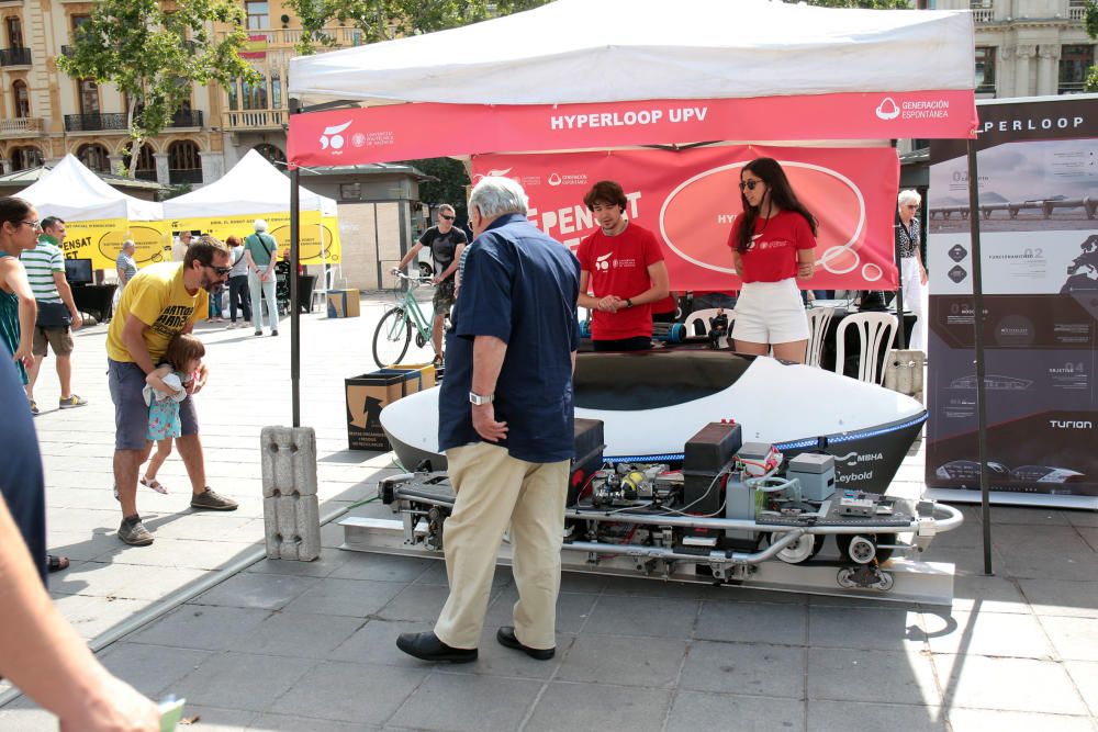 La UPV llena de ciencia la plaza del Ayuntamiento