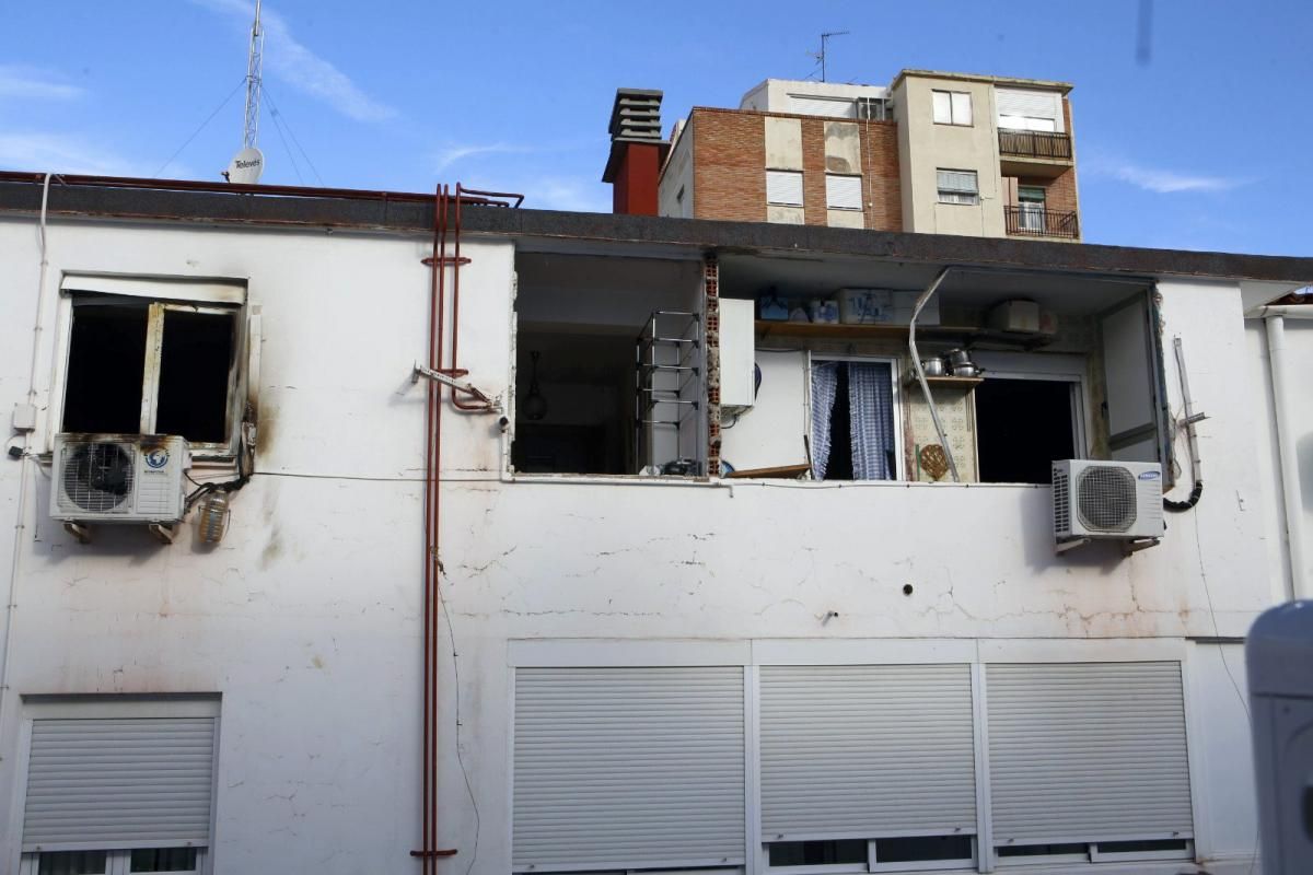 Explosión en la calle Escultor Benlliure del barrio de Las Fuentes de Zaragoza