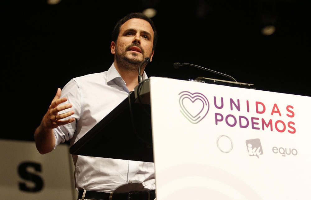 Acto de Unidas Podemos en el Palacio de Ferias de Málaga