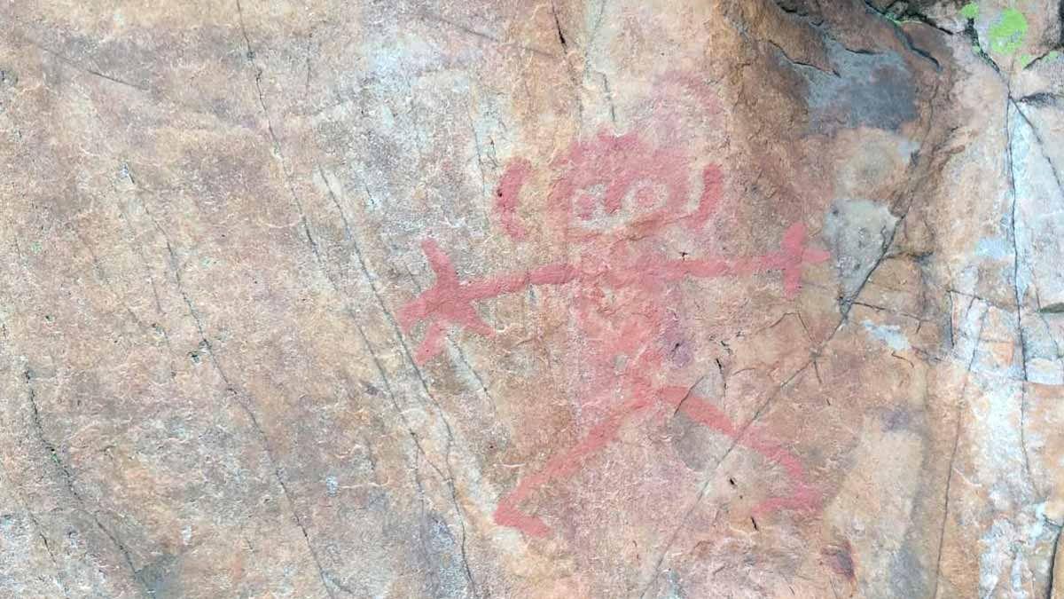 Acto vandálico en unas pinturas rupestres de Extremadura