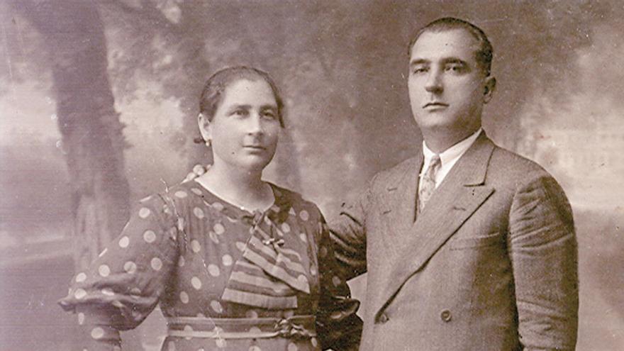 José Vázquez Grela e a súa dona, Josefa Iglesias Docampo. // Arquivo familiar