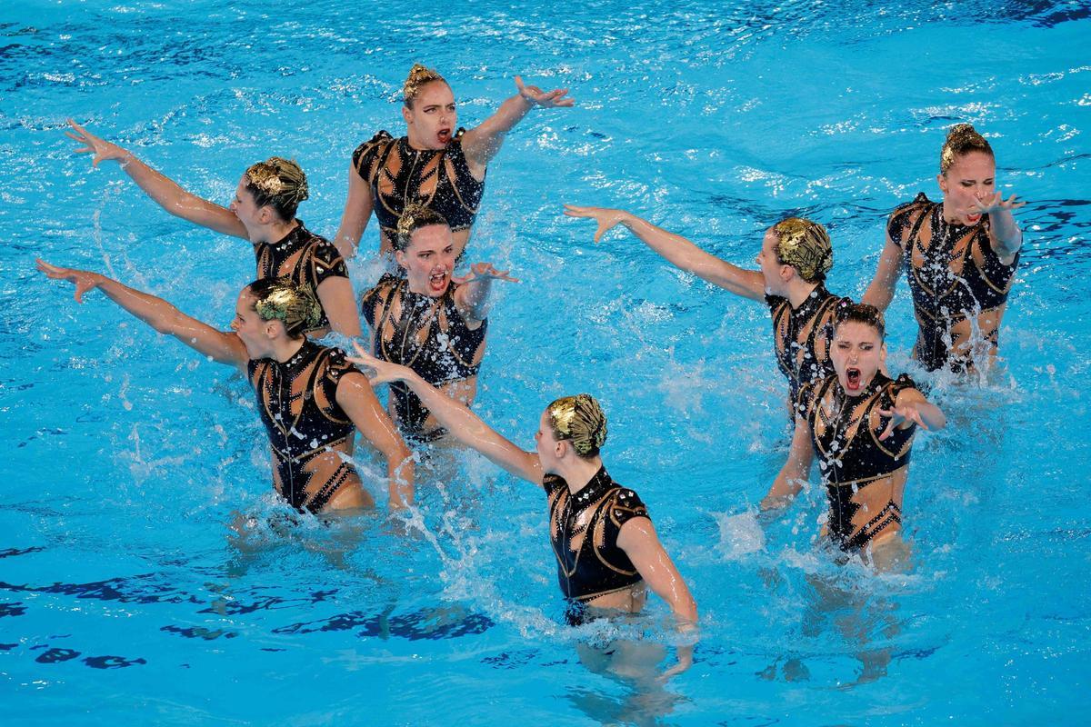 El equipo de natación artística español conquista la medalla de bronce.