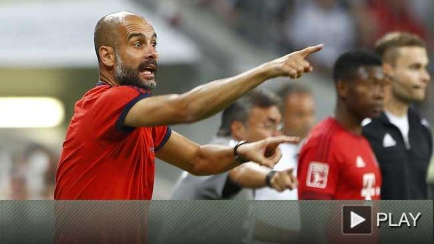 Así fue la bronca de Guardiola tras la entrada a un jugador suyo