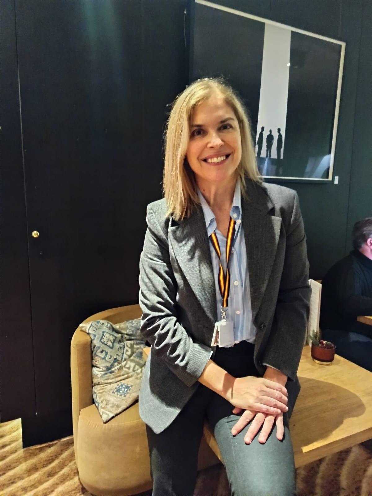 Clara San Damián en su encuentro con LA OPINIÓN-EL CORREO DE ZAMORA en Bruselas