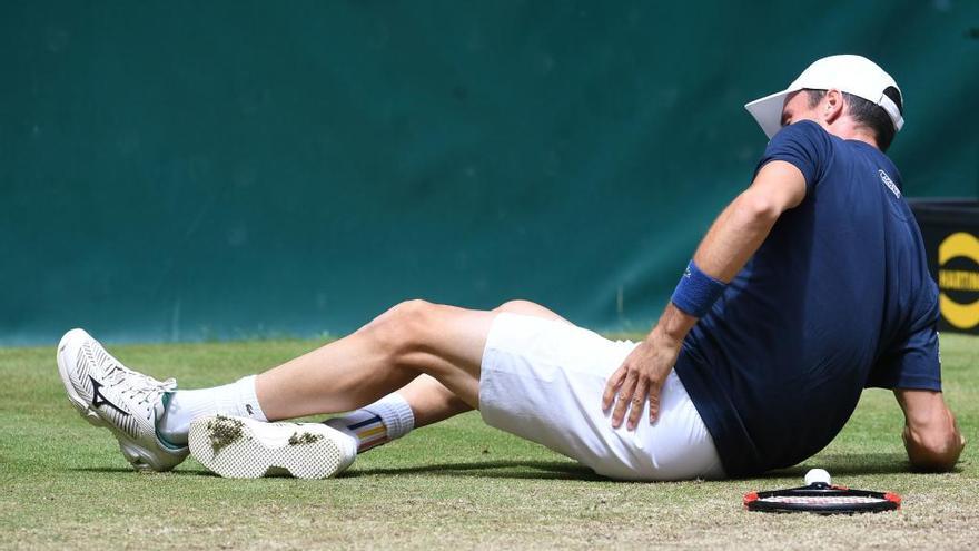 Bautista se retira y se queda sin luchar por la final en Halle