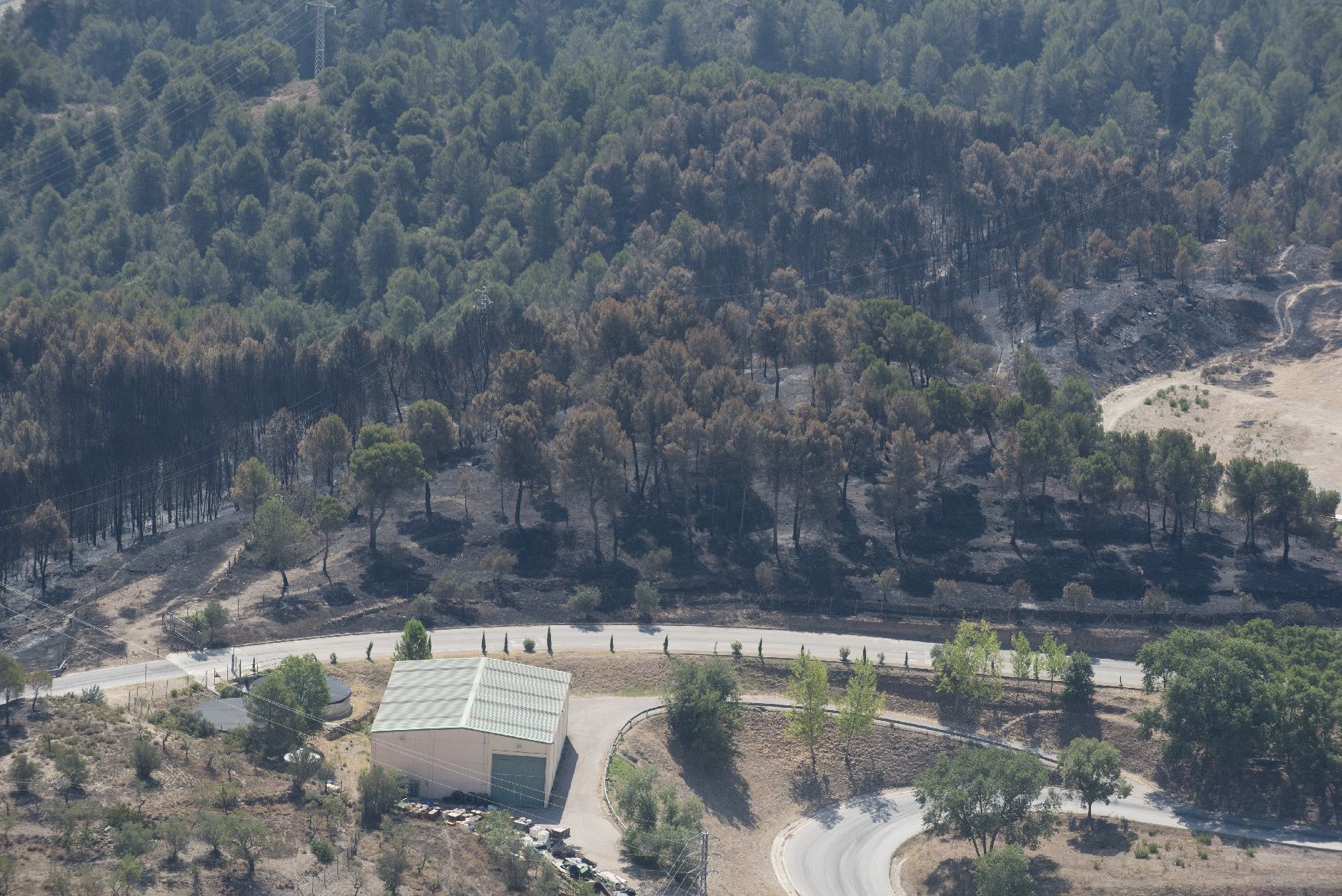 La dimensió de la tragèdia al Bages des de l’aire