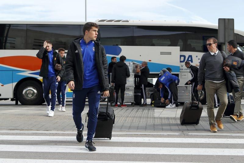 Salida del Real Zaragoza a Almería