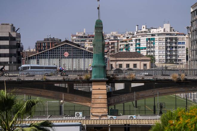 Comienzan las obras de rehabilitación del centenario puente de Marina de Barcelona