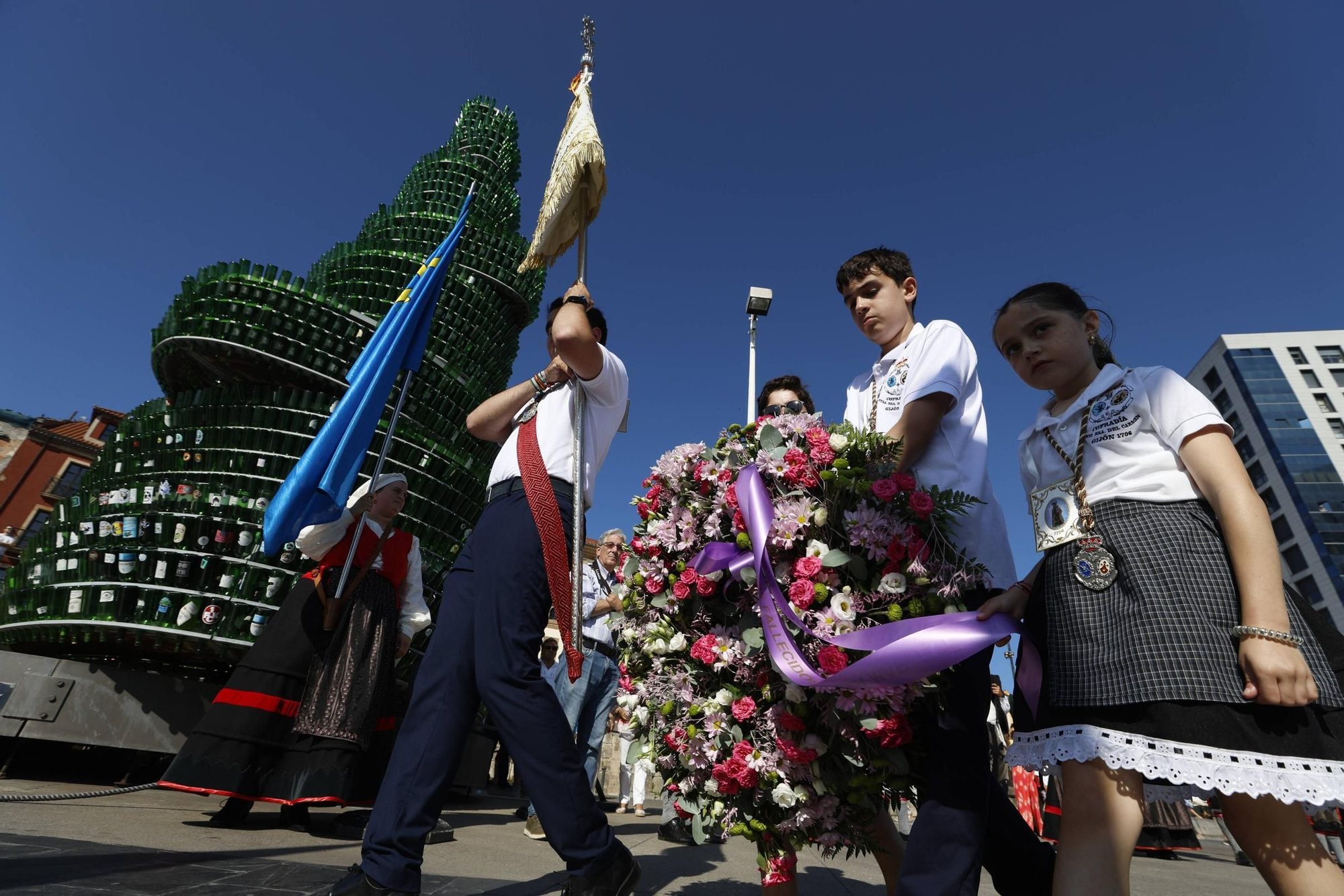 En imágenes: así fue la procesión marinera del Carmen en Gijón