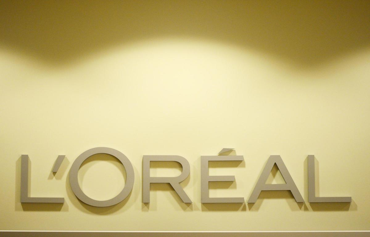 Logo de la firma cosmética francesa L'Oréal.