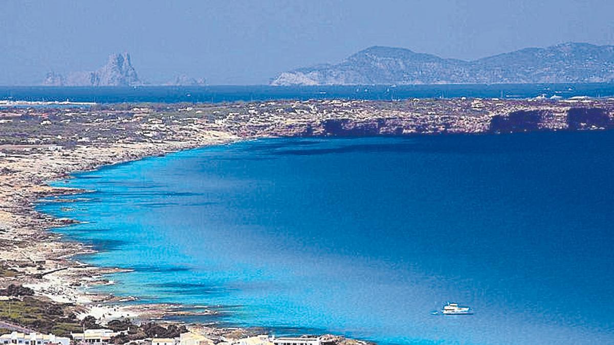 Vistas de Formentera desde el mirador.
