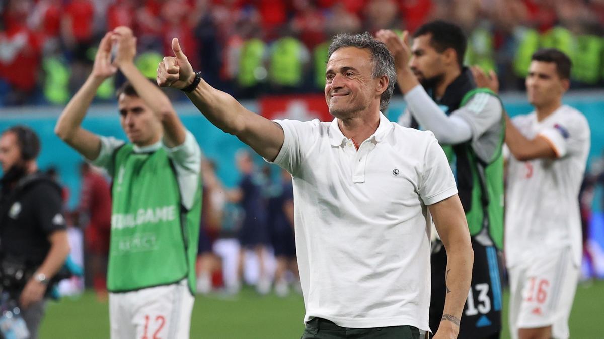 Luis Enrique celebró la clasificación para las semifinales