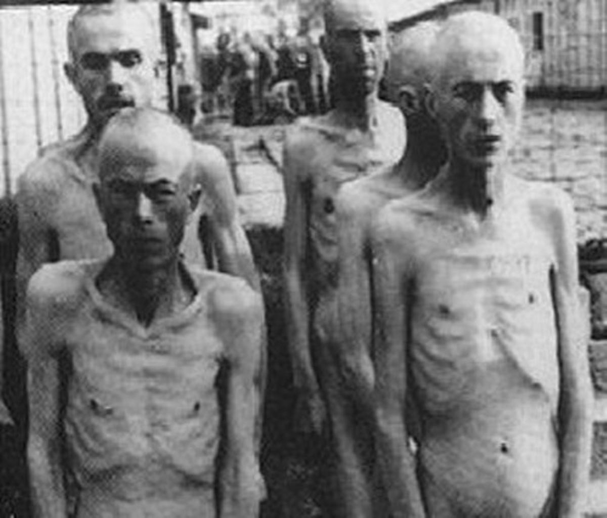 Prisioneros de Auschwitz.