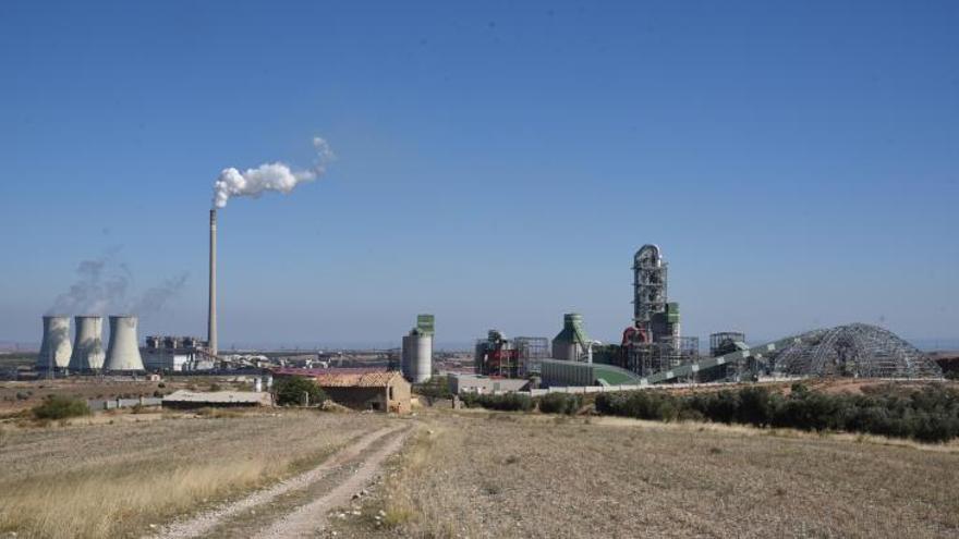 El Parque Empresarial de Andorra (Pean), próximo a la térmica, donde se prevé ubicar la fábrica de electrolizadores. | EL PERIÓDICO