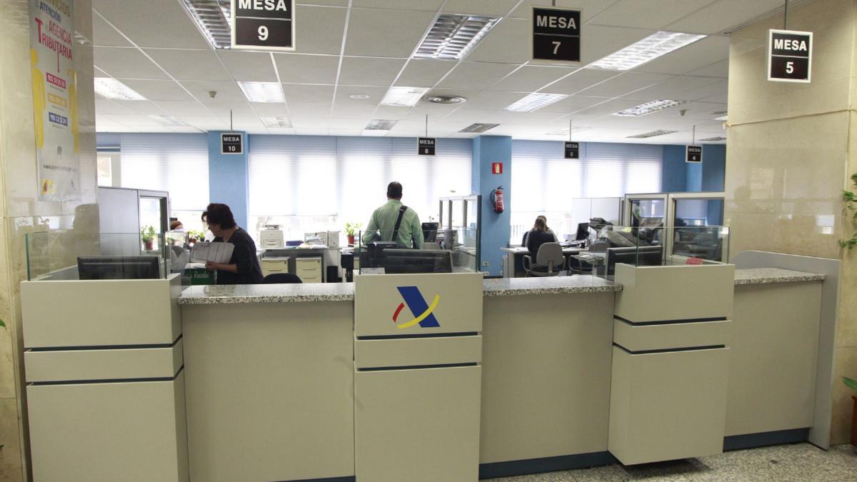 Interior de las instalaciones de la Agencia Estatal de Administración Tributaria.