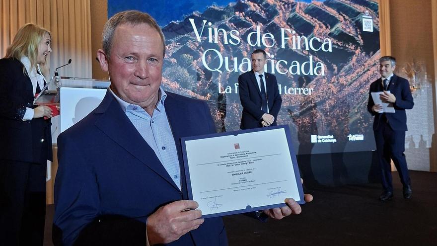 Josep Maria Claret, responsable de Collbaix, amb la distinció