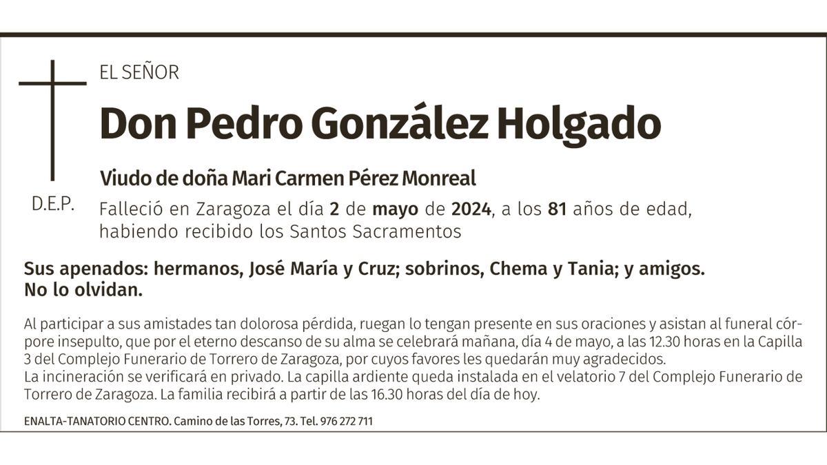 Don Pedro González Holgado