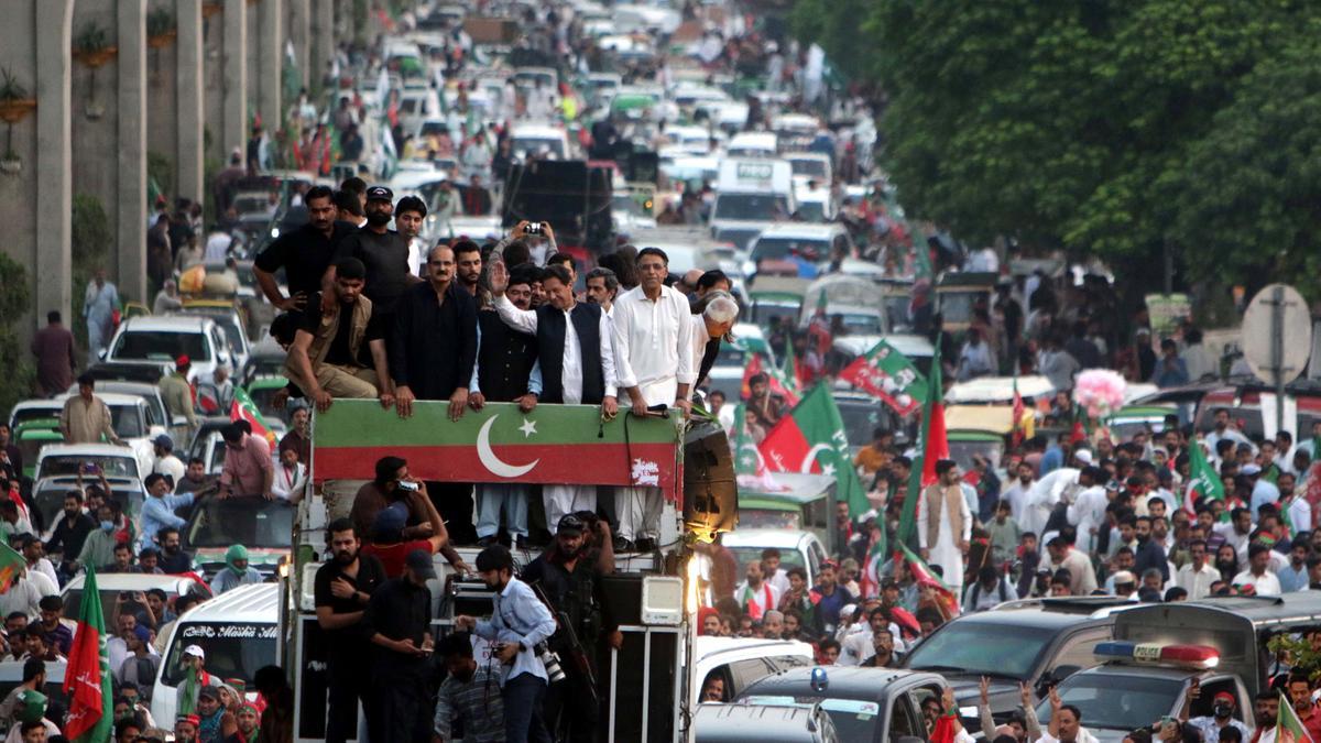 Former PM Imran Khan protest against the inflation in Pakistan