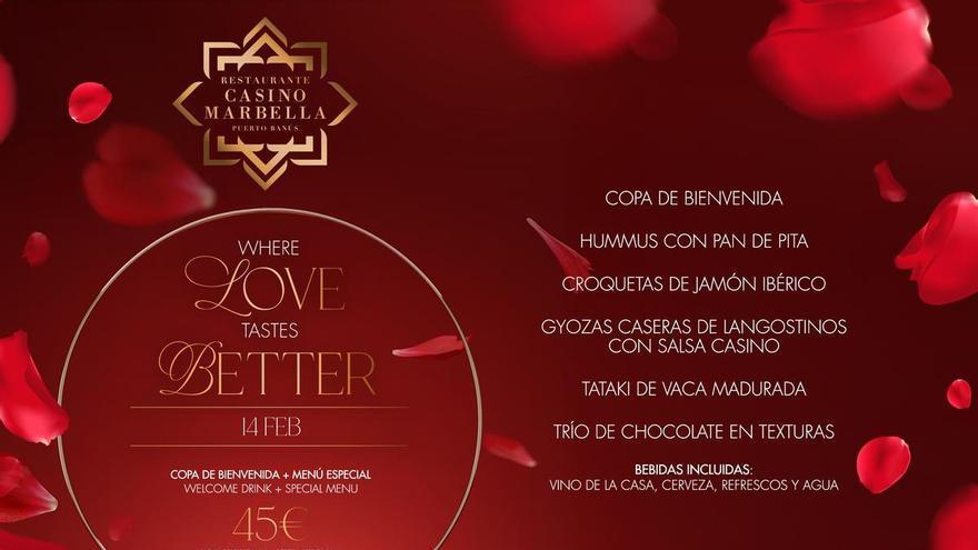 Restaurante Casino Marbella celebra San Valentín con un menú especial y un exclusivo sorteo en colaboración con Hard Rock Hotel Marbella