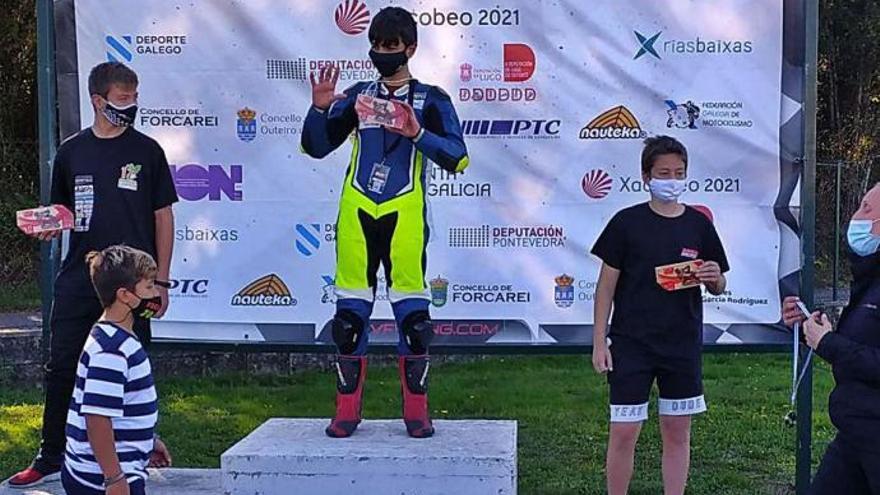 Manuel Davila Lorenzo en lo más alto del podio este fin de semana.