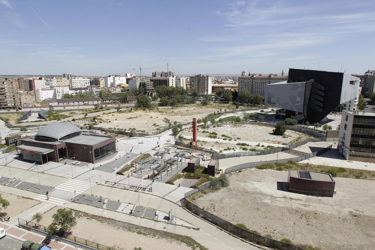 Panorámica de la 'cicatriz' de los suelos del Portillo.