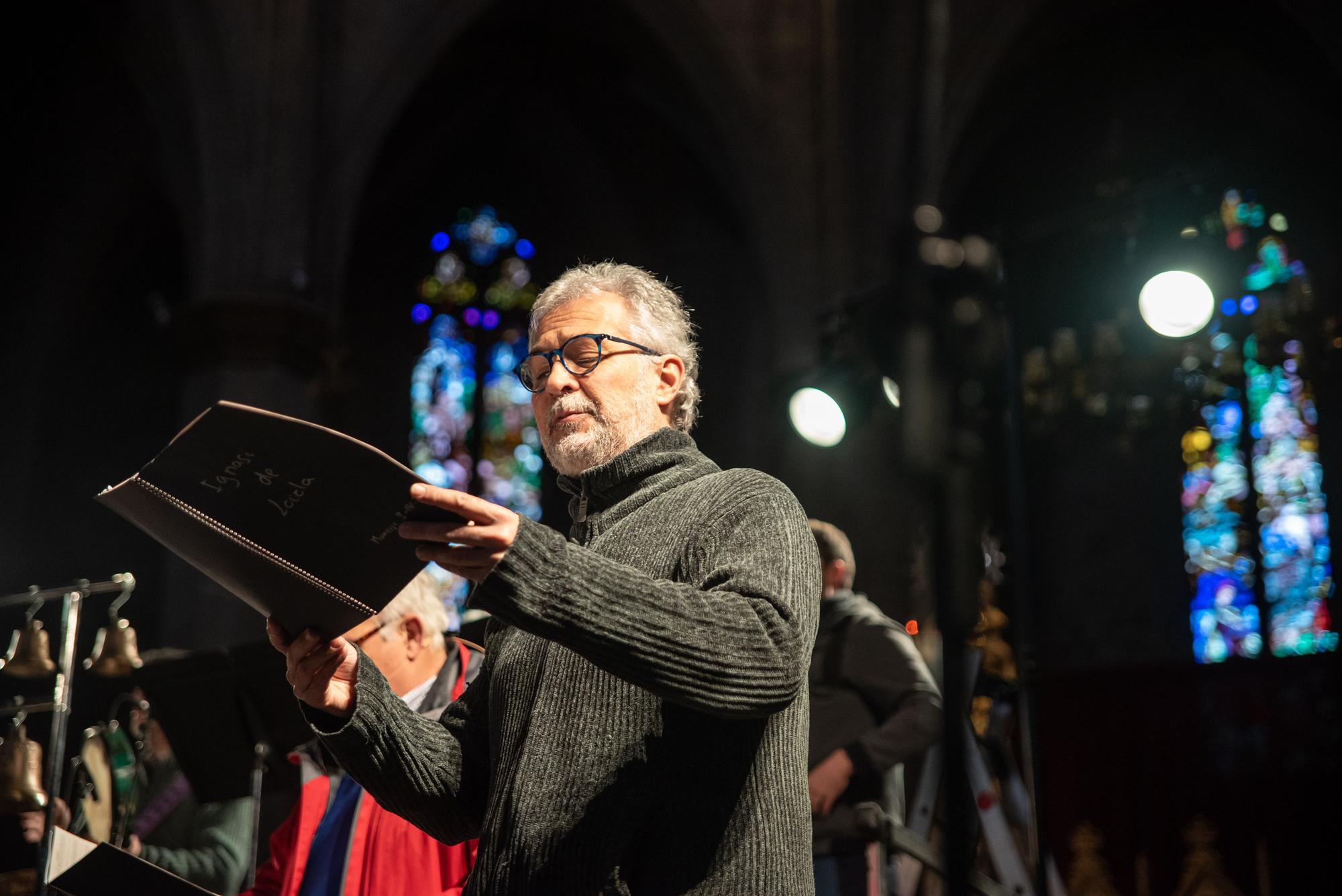 L'assaig previ al concert de Savall a la Seu de Manresa, en fotos