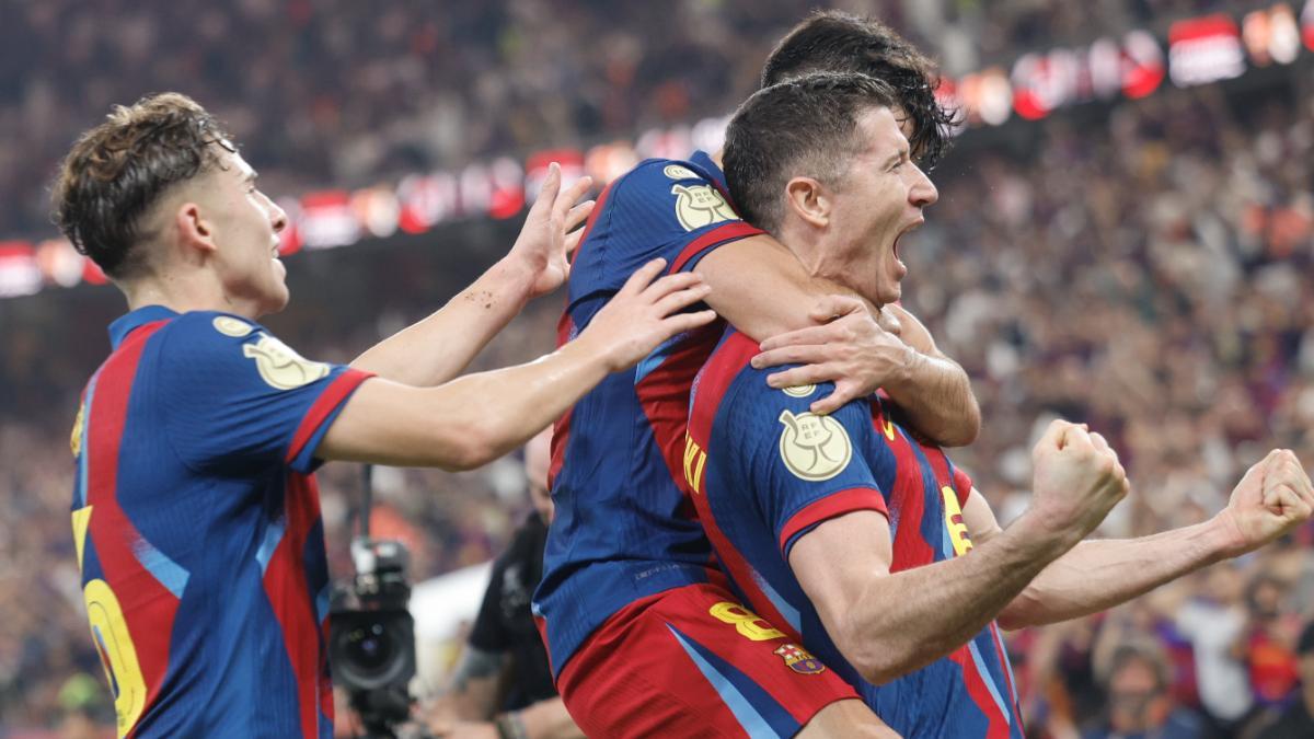 Así ha sido la celebración del FC Barcelona después de vencer al Real Madrid en la final de la Supercopa de Españá