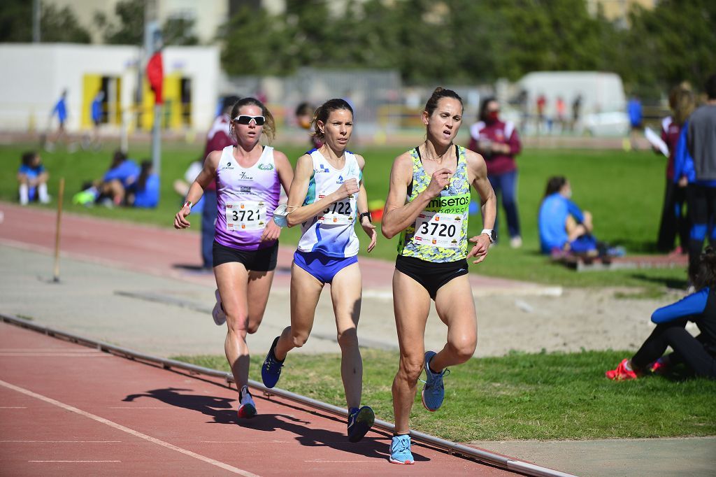 Pruebas de atletismo nacional en la pista de atletismo de Cartagena este domingo