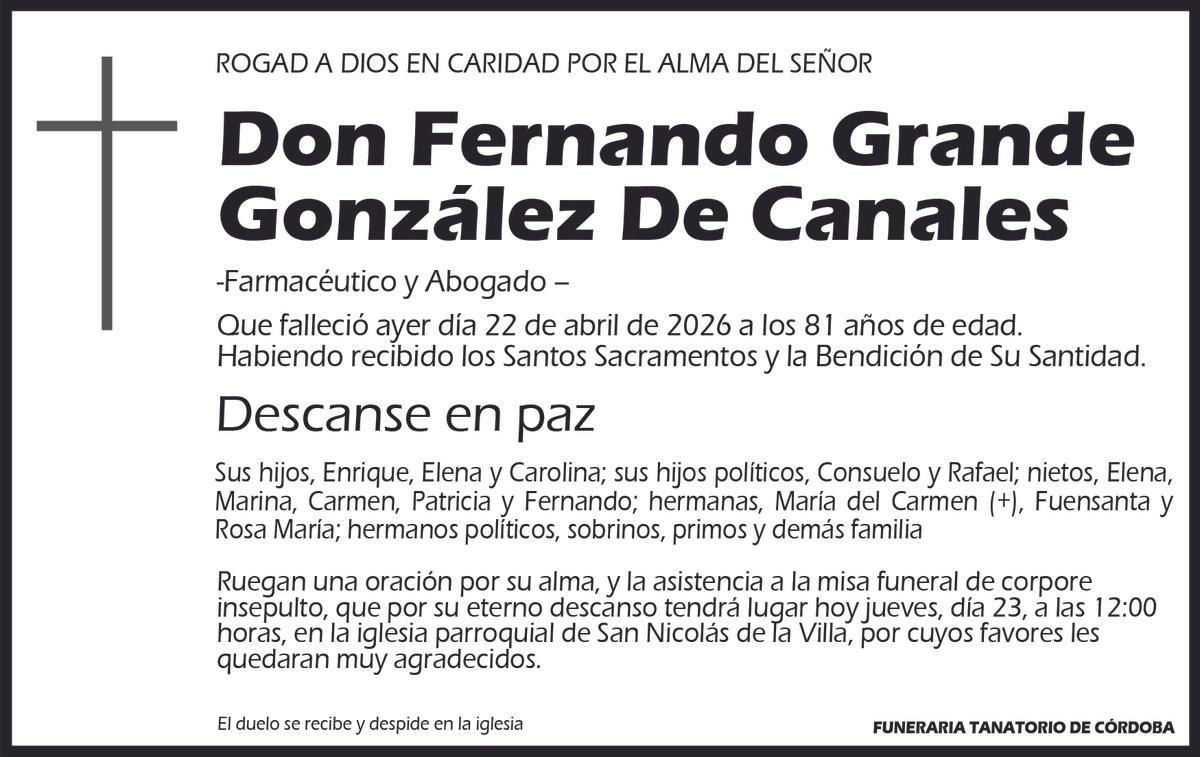 Fernando Grande González De Canales