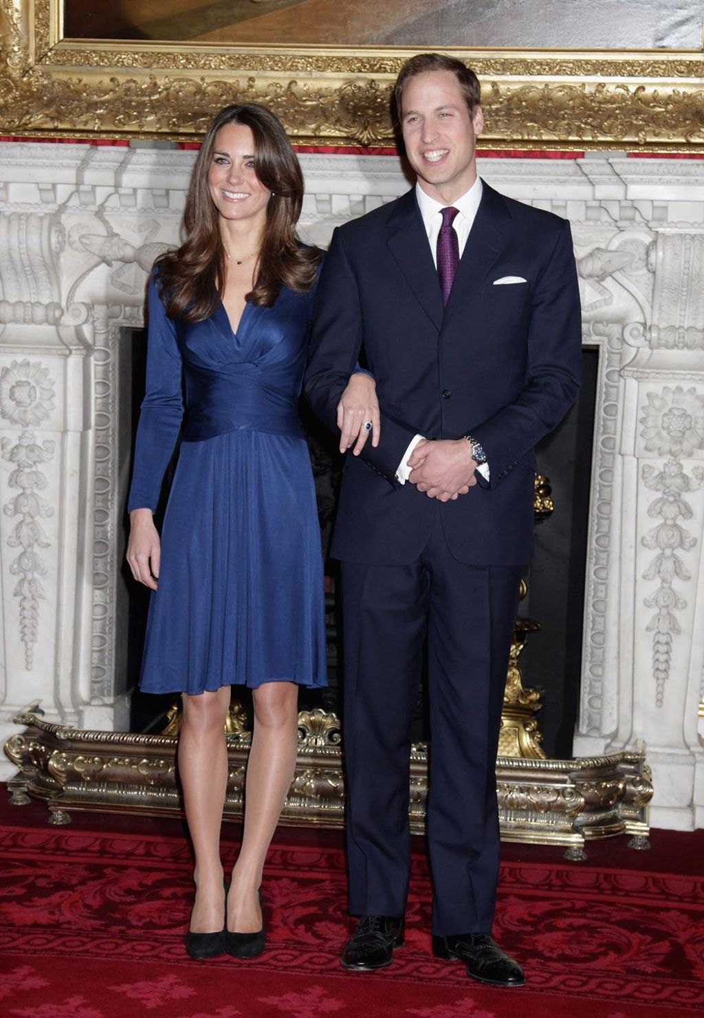 Kate Middleton, con un vestido de la marca Issa