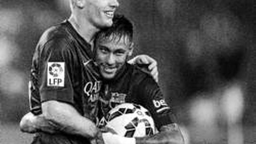 Neymar y Messi firman la goleada ante el Granada