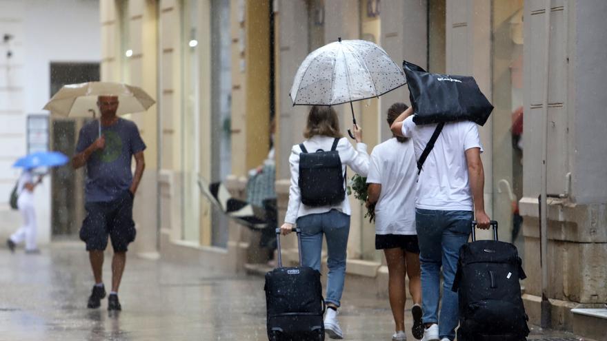 Alerta amarilla en Málaga por lluvia