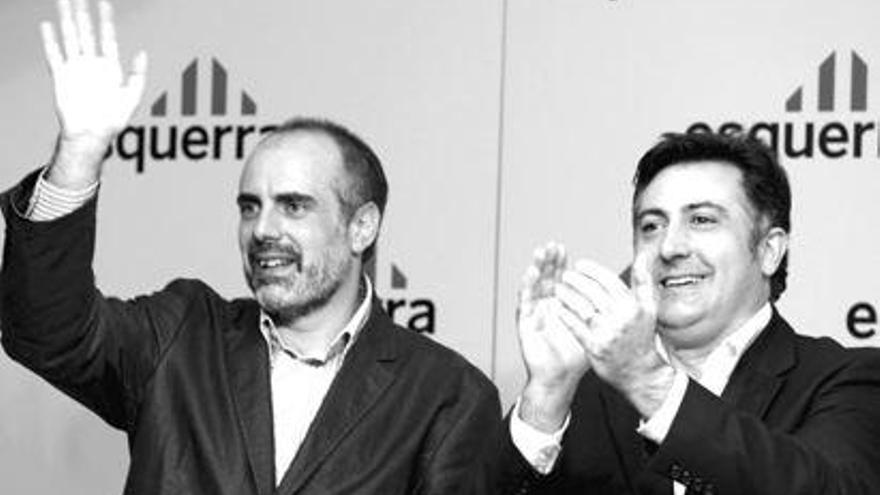 La militancia republicana apuesta por la línea oficial y la continuidad del gobierno tripartito, aunque el crítico Joan Carretero se quedó a diez puntos del nuevo presidente