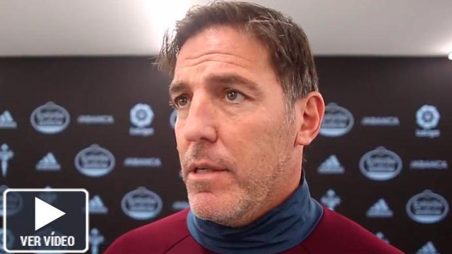 Eduardo Berizzo, en su intervención a Celta Media