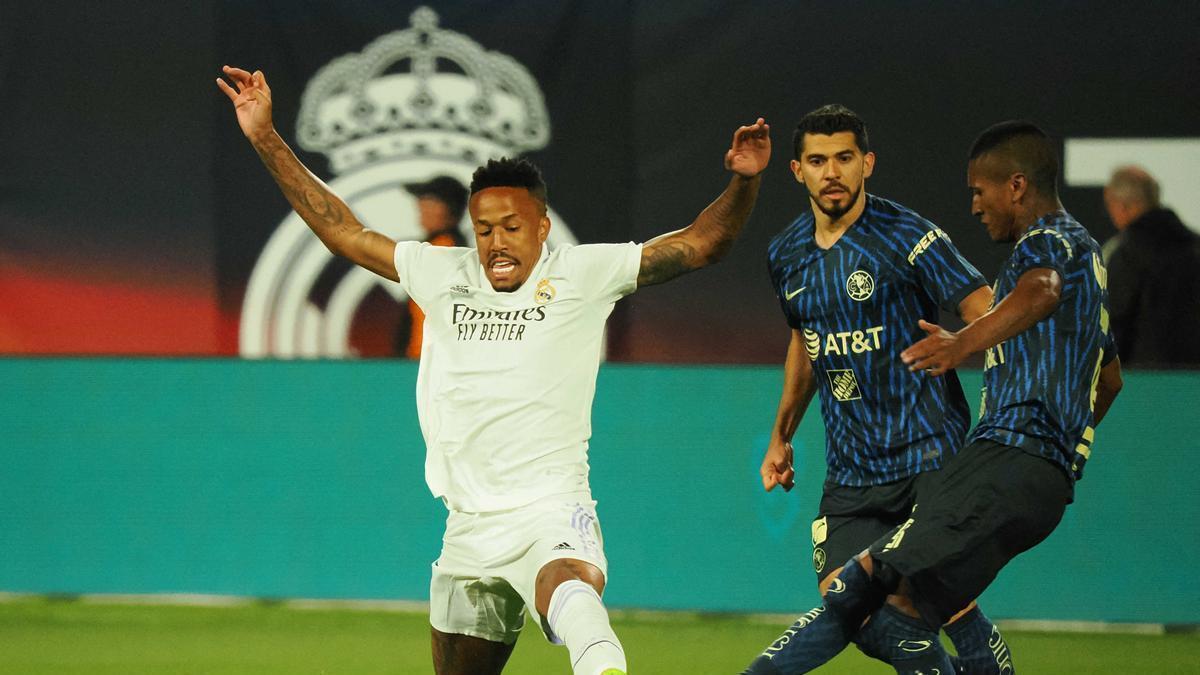 Militao, durante el encuentro ante el América.