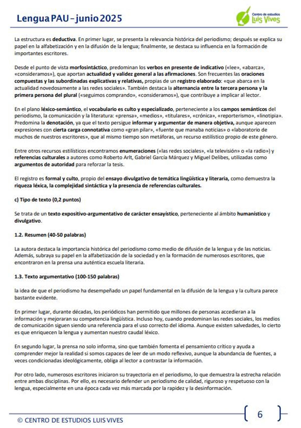 Examen de Lengua Castellana y Literatura de la PAU de Madrid en la modalidad de Ciencias y Tecnología