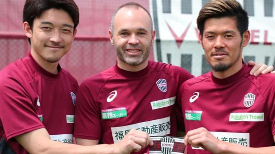 Andrés Iniesta, primer capitán del Vissel Kob