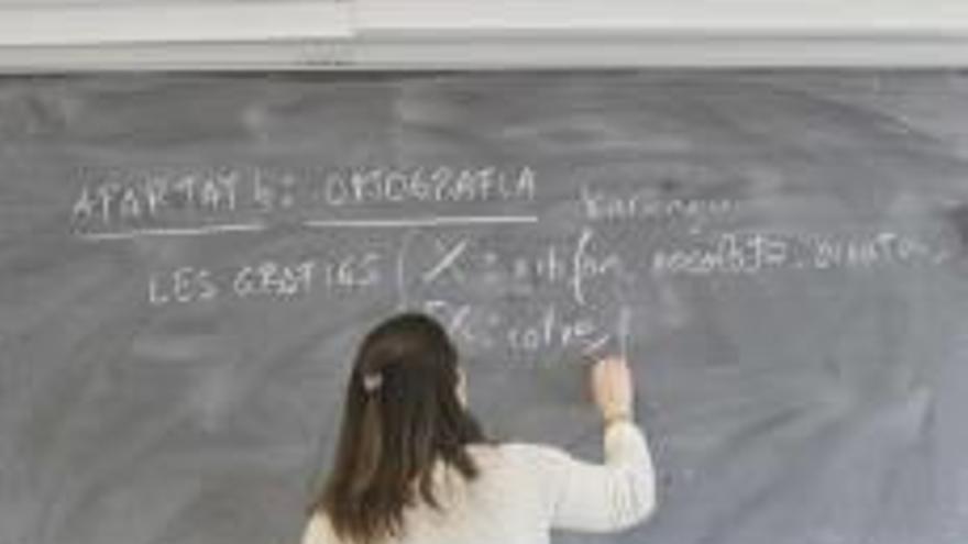 Aula de Valenciano para estudiantes de Secundaria en un instituto de la provincia.