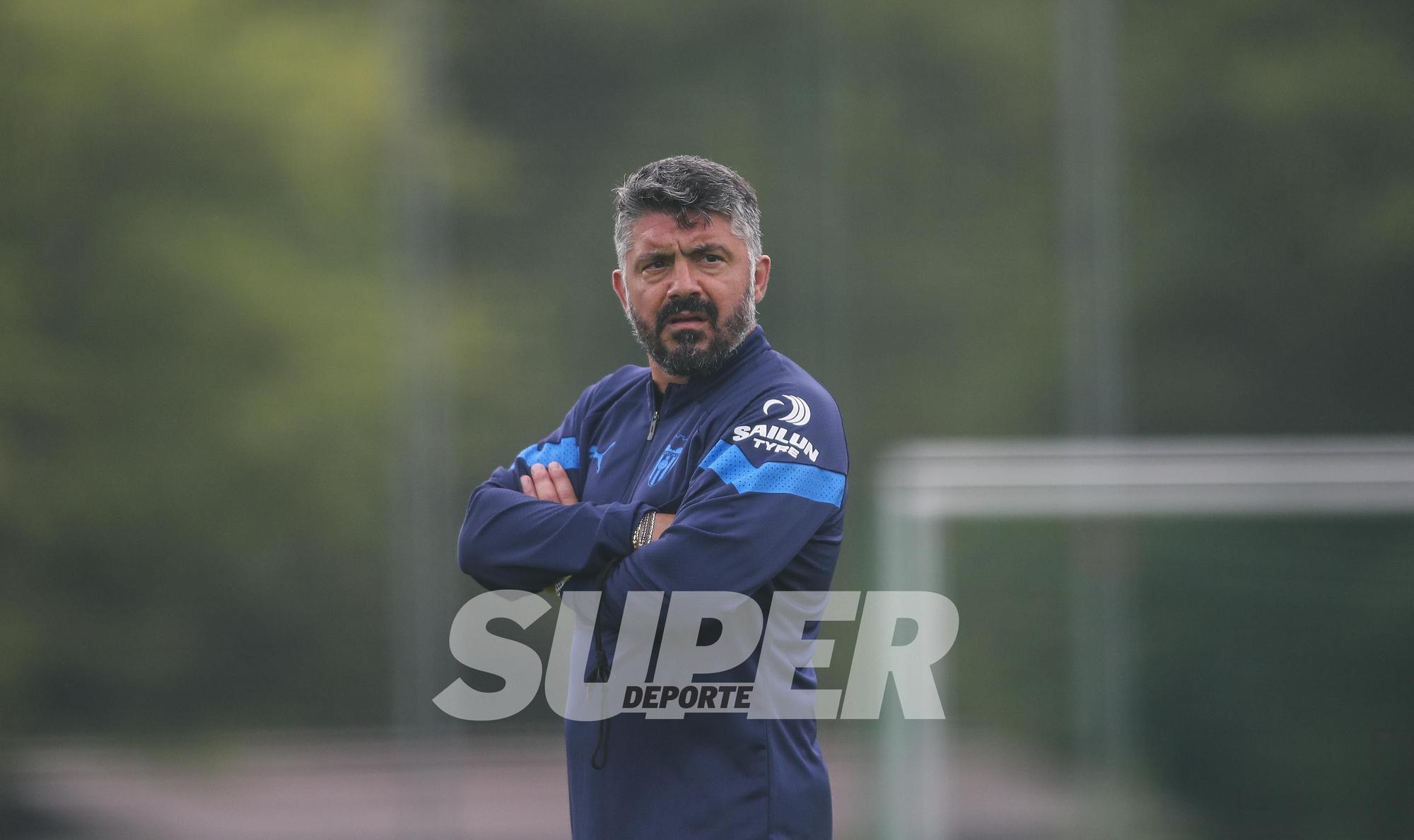 Entrenamiento del Valencia hoy en St. Gallen