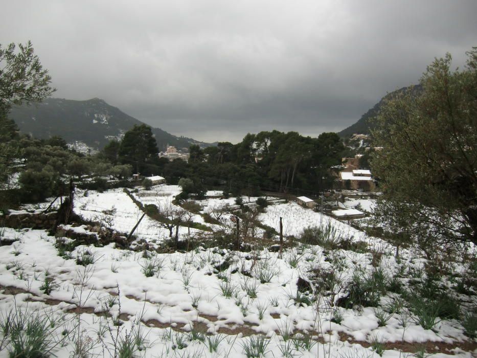 El día después de la intensa nevada en la Serra